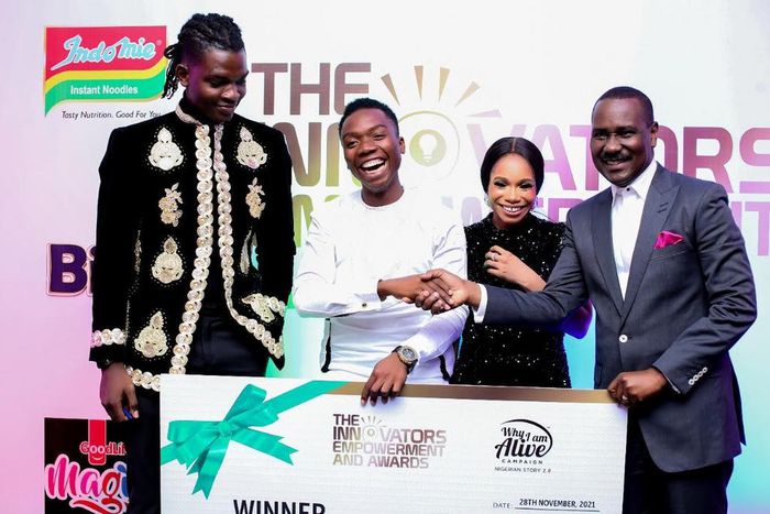Why I Am Alive initiative hosts innovators empowerment and awards, 4 Nigerian startups funded, Hanu Fejiro Agbodje receives award
