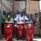 Lekan Babalola with the Bongo drums