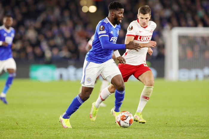 Kelechi Iheanacho hit the woodwork during a frustrating night for Leicester in the Europa League