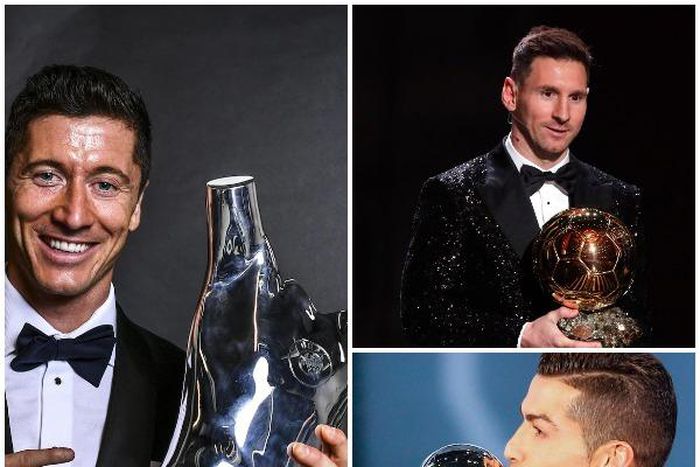 Robert Lewandowski, Cristiano Ronaldo, Lionel Messi World Best