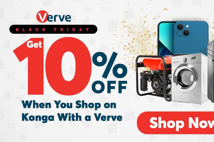 Black Friday: Verve is offering 10% off everything you buy on Konga