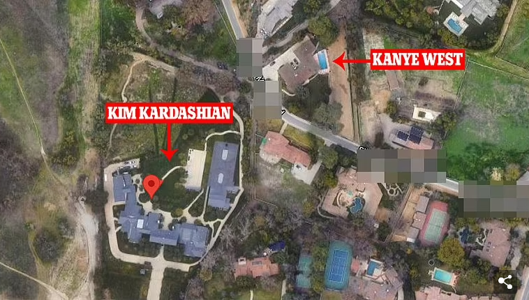 Kanye West buys $4.5 million house across the street from estranged wife Kim Kardashian