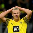 Dortmund striker Erling Braut Haaland has not played since their Champions League defeat at Ajax on October 19