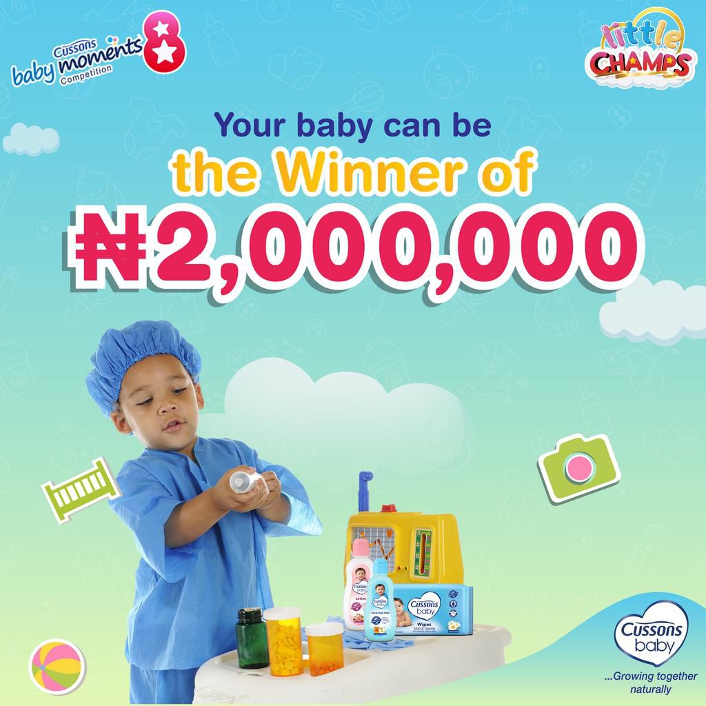 Your baby could be a millionaire in the Cussons Baby Moments Season 8 Competition!