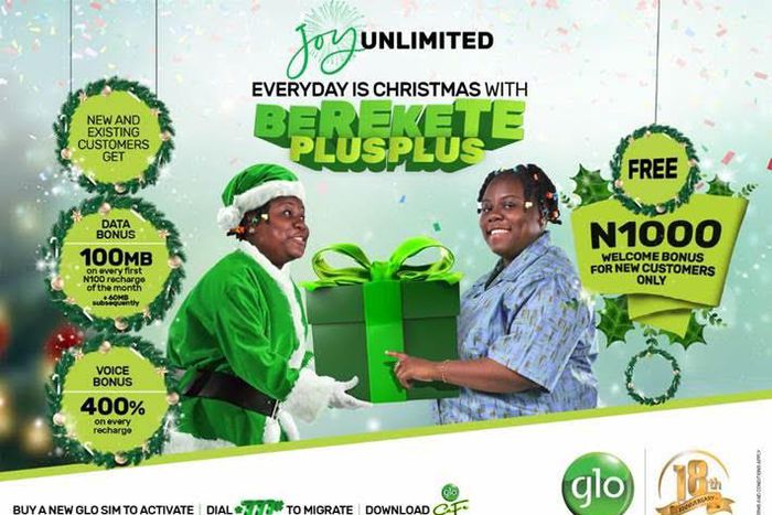 Glo customers to enjoy unlimited freebies in Berekete Plus Plus