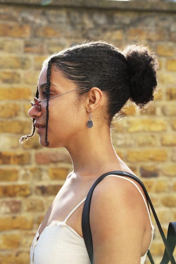 A natural bun is an easy way to style your hair [pinterest]