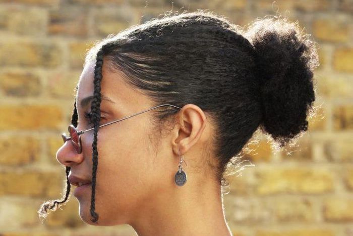 A natural bun is an easy way to style your hair [pinterest]