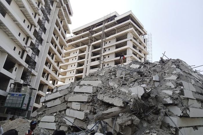 Collapsed building in Ikoyi, Lagos [LASEMA]