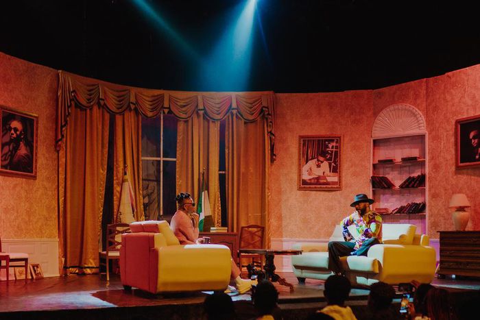 Mayorkun holds listening party at Terra Kulture. (Avante/Sony)