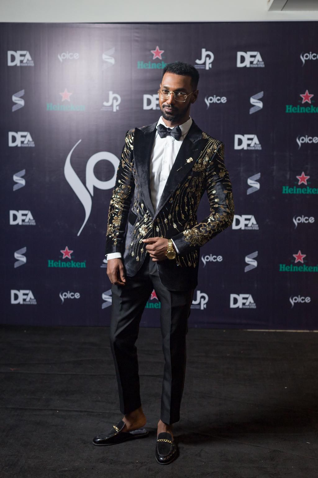 Yousef of BBNaija at the DFA black carpet