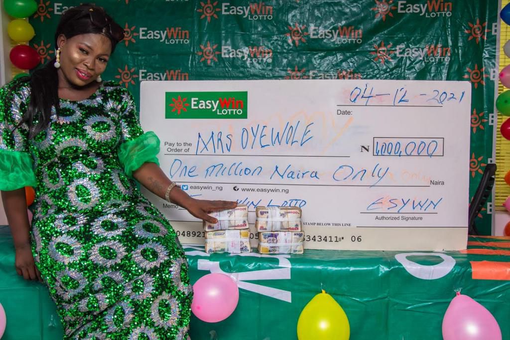 Business woman wins 1Million Naira Magic Million EasyWin Lotto game