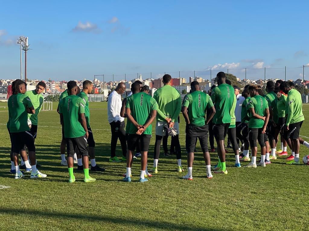 Super Eagles in Tangier, Morocco.