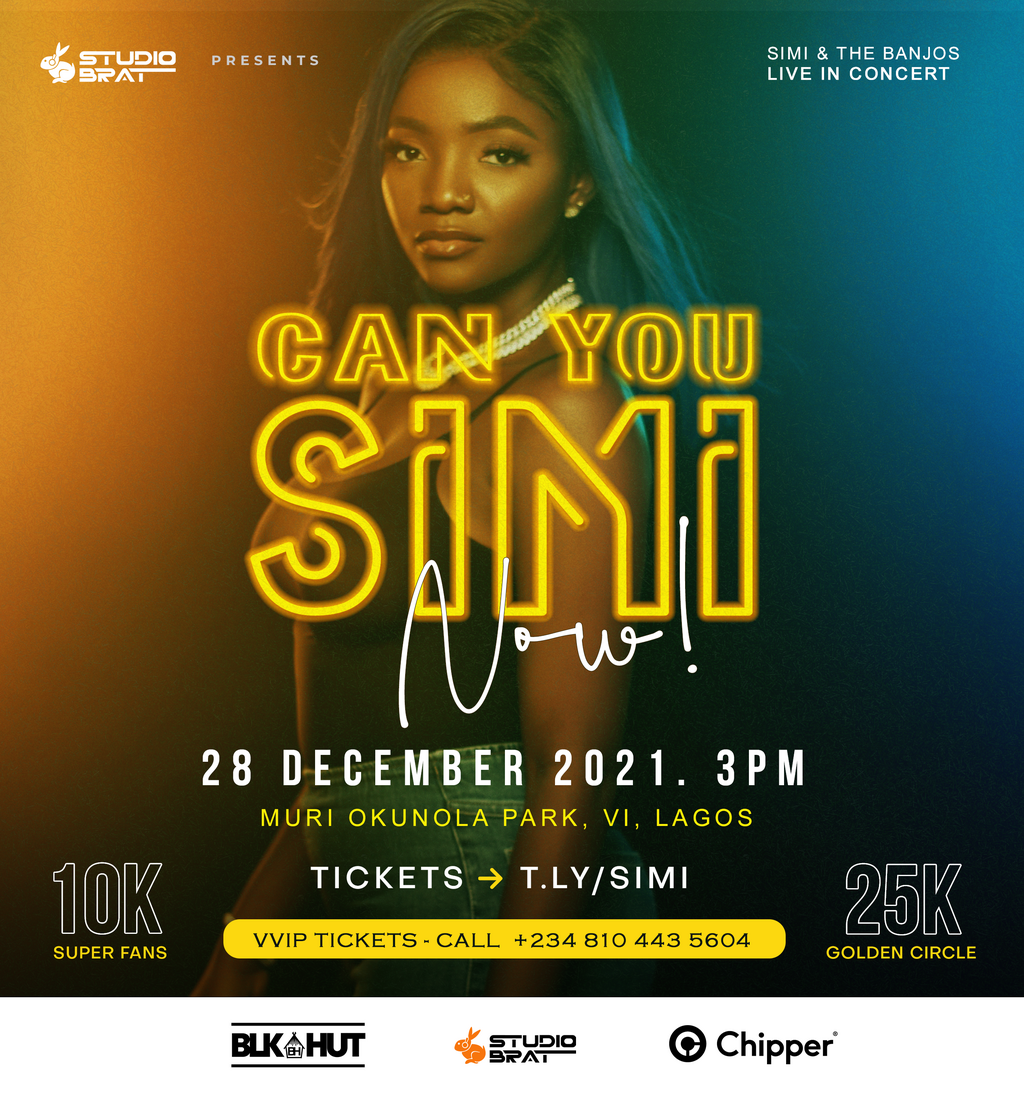 Simi announces 'Can You Simi Now! Live' concert December 28