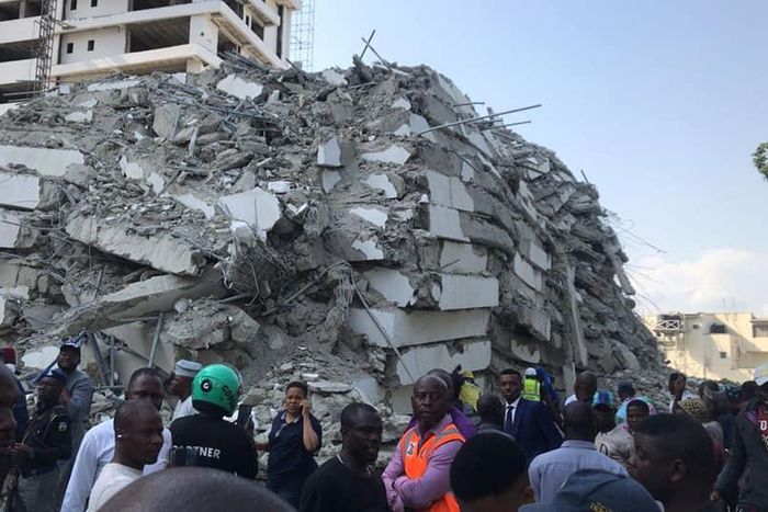 Collapsed building in Ikoyi, Lagos [LASEMA]