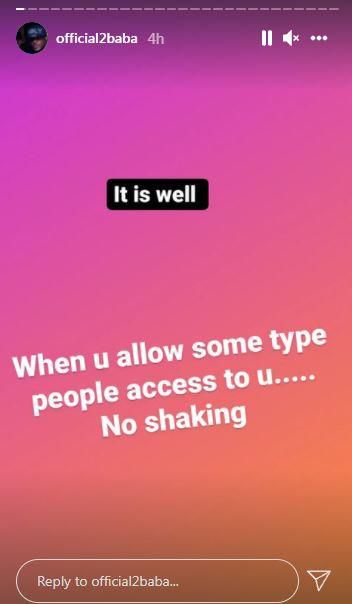 Nigerian music icon 2Face Idibia went on a surprising rant on Instagram.