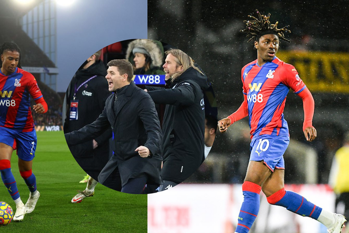 Eberechi Eze, Michael Olise and Steven Gerrard