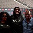 Kamaru Usman with his dad and mum (Instagram/Kamaru Usman)
