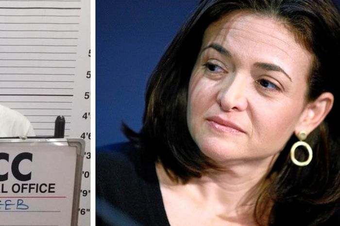 Shitu Labeeb Adebowale (left) impersonated Sheryl Sandberg (right) to pull off a scam online