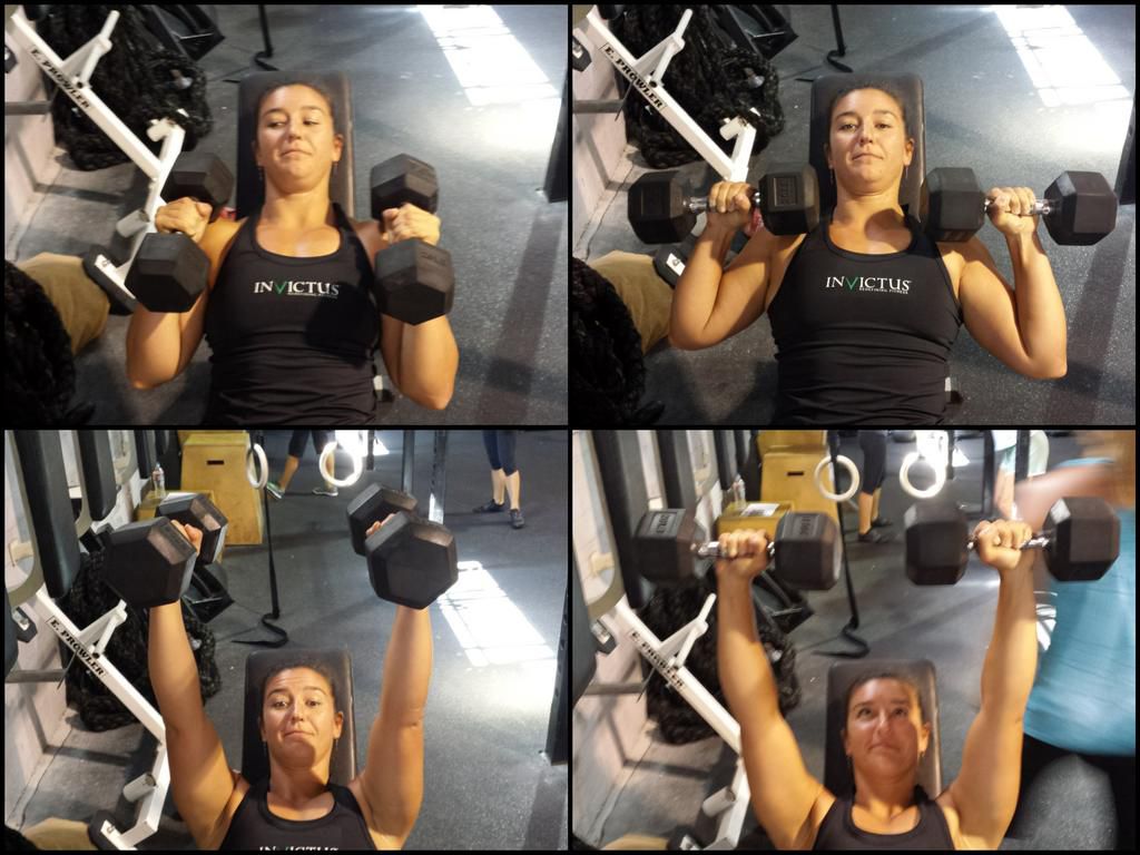 Dumbbell chest press increase the breasts muscles [Crossfitinvictus]
