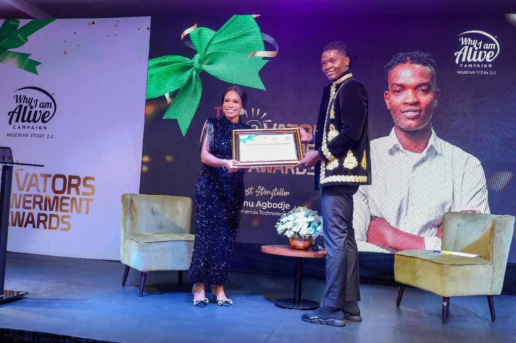 Why I Am Alive Initiative hosts innovators empowerment and awards, 4 Nigerian startups funded, Hanu Fejiro Agbodje receives award