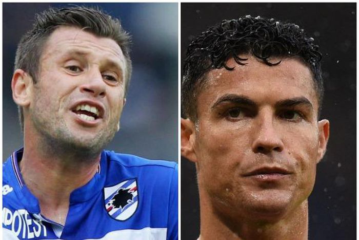 Antonio Cassano and Cristiano Ronaldo