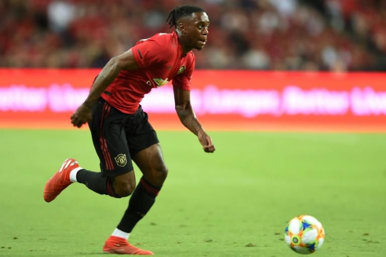 Aaron Wan-Bissaka in action for Manchester United in Singapore