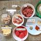 Recipe with a Pulselive twist: Chicken/Mushroom pizza, Beef/Bacon pizza made from scratch. (Ingredients before cooking).