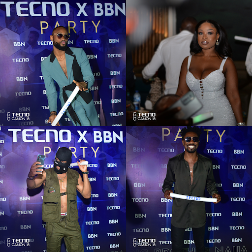 "Shine Ya Eyes" housemates reunion at the TECNOxBBNaija Party
