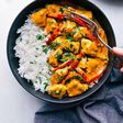 Chicken curry sauce and white rice is a great combination [feedfeed]