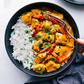 Chicken curry sauce and white rice is a great combination [feedfeed]