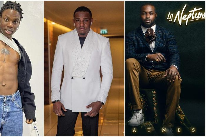 Rema, Sean Okeke - his manager, and DJ Neptune. (Pulse Nigeria)