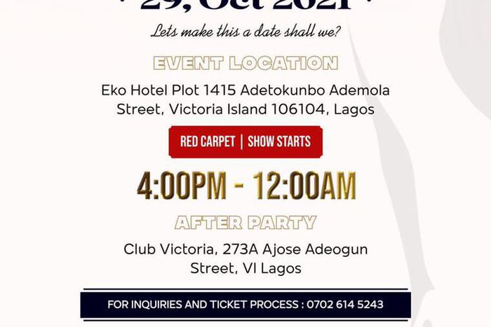 The Francess Barbara Fashion Showcase. (TBD)