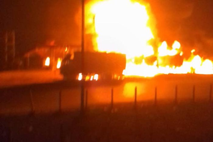 Petrol tanker explodes, bursts into flames inside fuel station in Onitsha