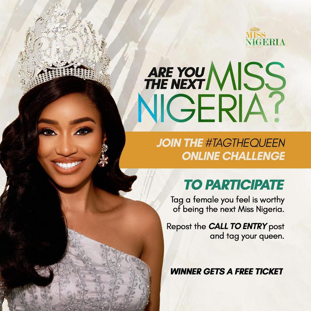 Miss Nigeria 2021 calls for entries, winner gets 10 million naira, brand new car & more!
