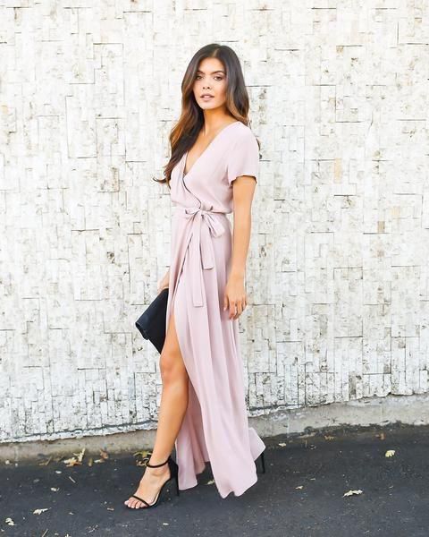 A wrap dress is perfect for christmas [Pinterest]