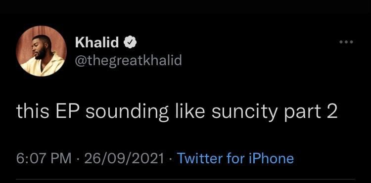 Khalid is set to release an EP this fall