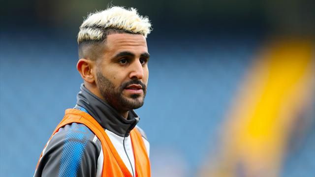 Riyad Mahrez with blonde hair