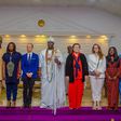 L-R - Bada Akintunde-Johnson (Country Manager, ViacomCBS Networks Africa), Inya Lawal (Secretary, WIFTI), Carl Michael (Swedish Ambassador to Nigeria), HRM Ogunwusi Adeyeye Enitan (the 51st Ooni of Ife), Helene Granqvist (WIFTI President), Nicole Acker...