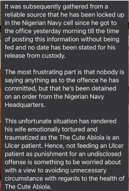 The popular skit maker was last seen on Monday, November 15.