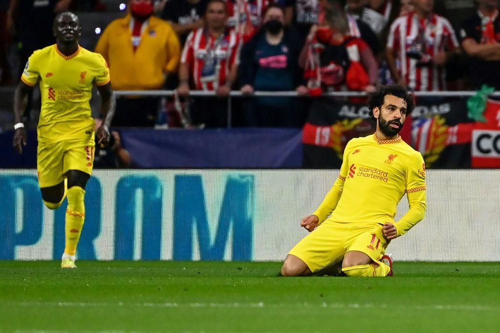 Mohamed Salah scored in his ninth consecutive game for Liverpool against Atletico Madrid in the Champions League on Tuesday.