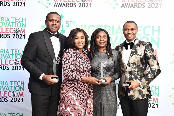 L-R Chief Technology Officer, inq.Digital Nigeria, Olumide Idowu, Head Human Capital, inq.Digital Nigeria, Ameze Osague- Iduh, Head Products and Services, inq.Digital Nigeria, Funke Atanda and Senior Manager,Business Development Group, inq. Digital Nig...