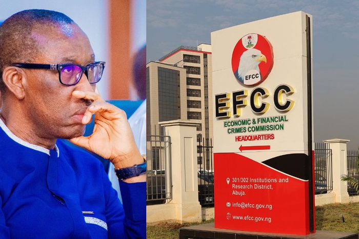 Former Delta State governor Ifeanyi Okowa was reportedly arrested in Port Harcourt by operatives of the EFCC. [Facebook]