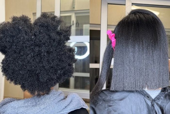 How to straighten natural hair [youtube/shellytalks]