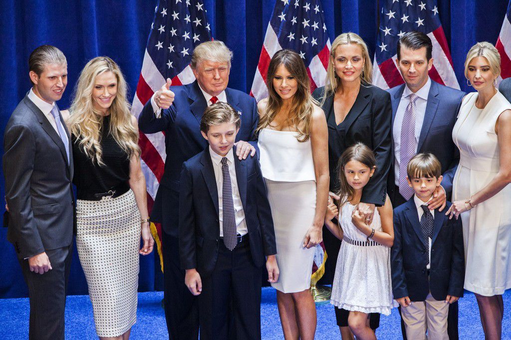 Donald Trump and his family (Source - Getty Images)