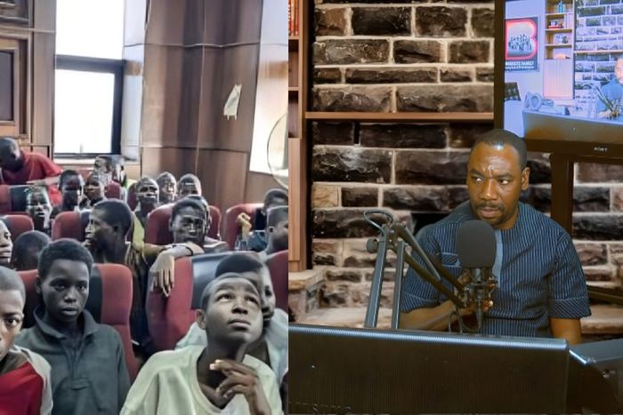 L-R: Images of minors in court and Ordinary Ahmad Isah. [Facebook/X, formerly Twitter]