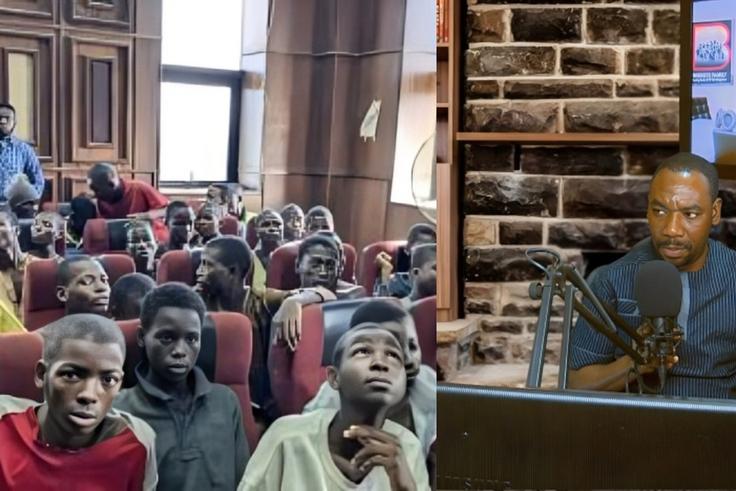 L-R: Images of minors in court and Ordinary Ahmad Isah. [Facebook/X, formerly Twitter]