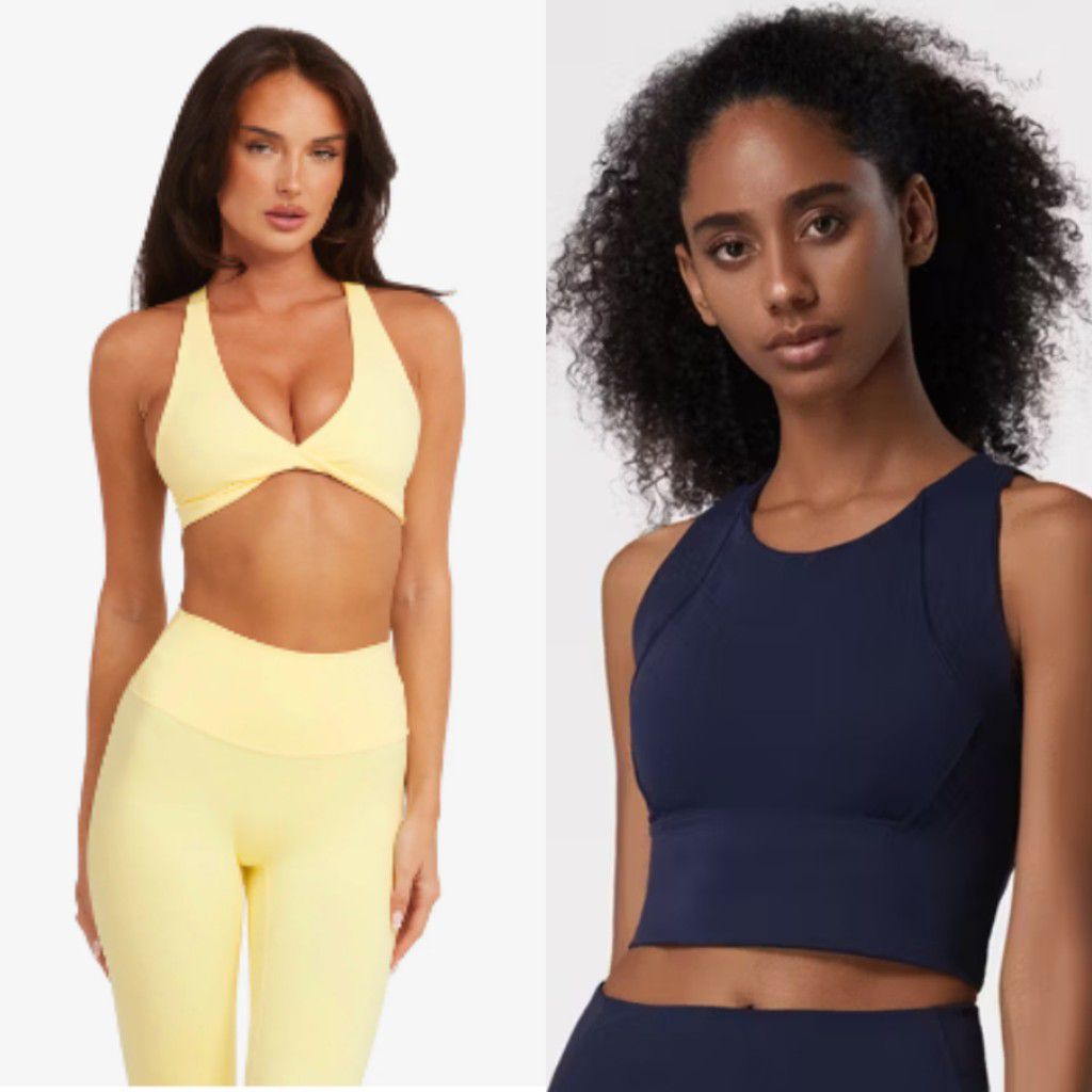 Sports bra and crop top