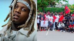Ghanaian fans of American rapper Lil Durk hits the street to demand his release