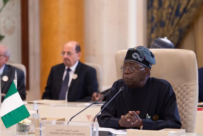 President Tinubu at the Extraordinary Joint Arab-Islamic summit in Riyadh, Saudi Arabia, November 11
