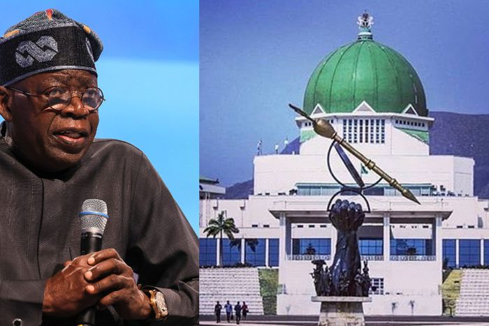 President Bola Tinubu and the National Assembly. [Facebook/Getty Images]